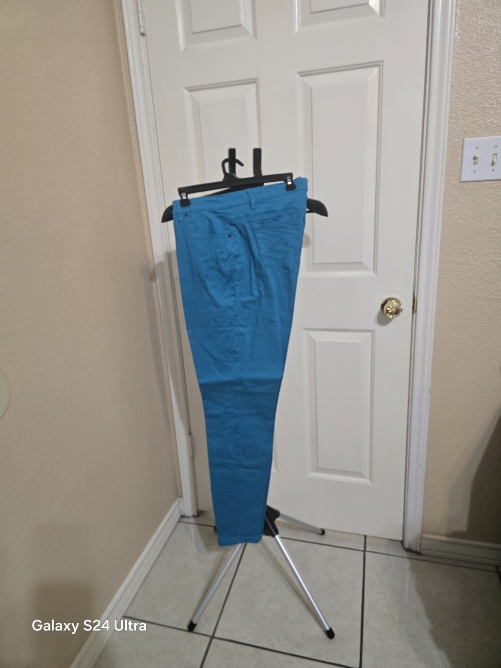 Ashley Stewart Teal Straight Leg Pants